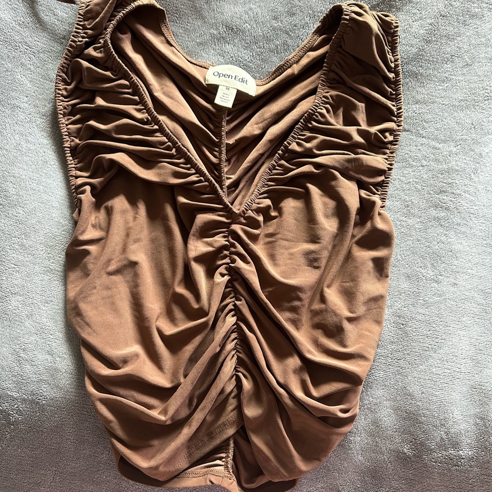 Brown crop top for a night out! Never worn!